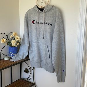 CHAMPION Gray Pullover Hoodie Sweatshirt GUC🌻